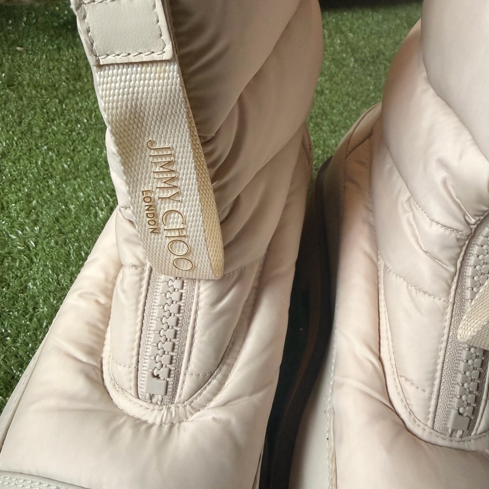 Jimmy Choo Cream Winter Boots - Picture 7 of 9